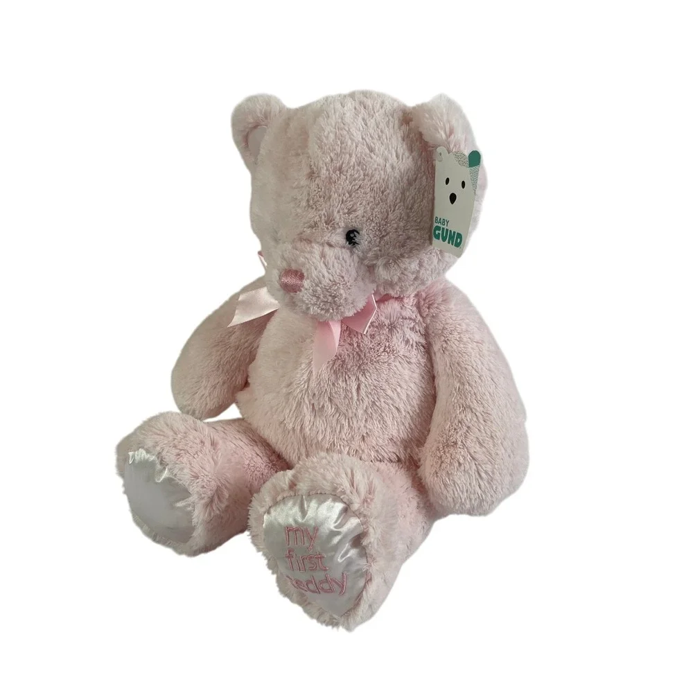 Baby Gund My First Rose Pink Teddy Bear Girls Plush 15